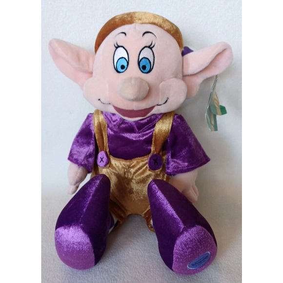 Disney Store Exclusive Small Dopey Christmas Elf 16" Plush W/Jingle Hat NEW - Picture 1 of 13